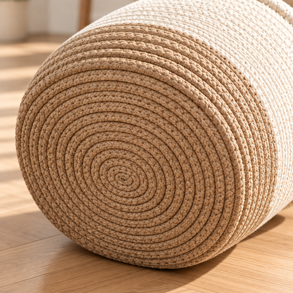 Woven Cotton Rope Storage Basket