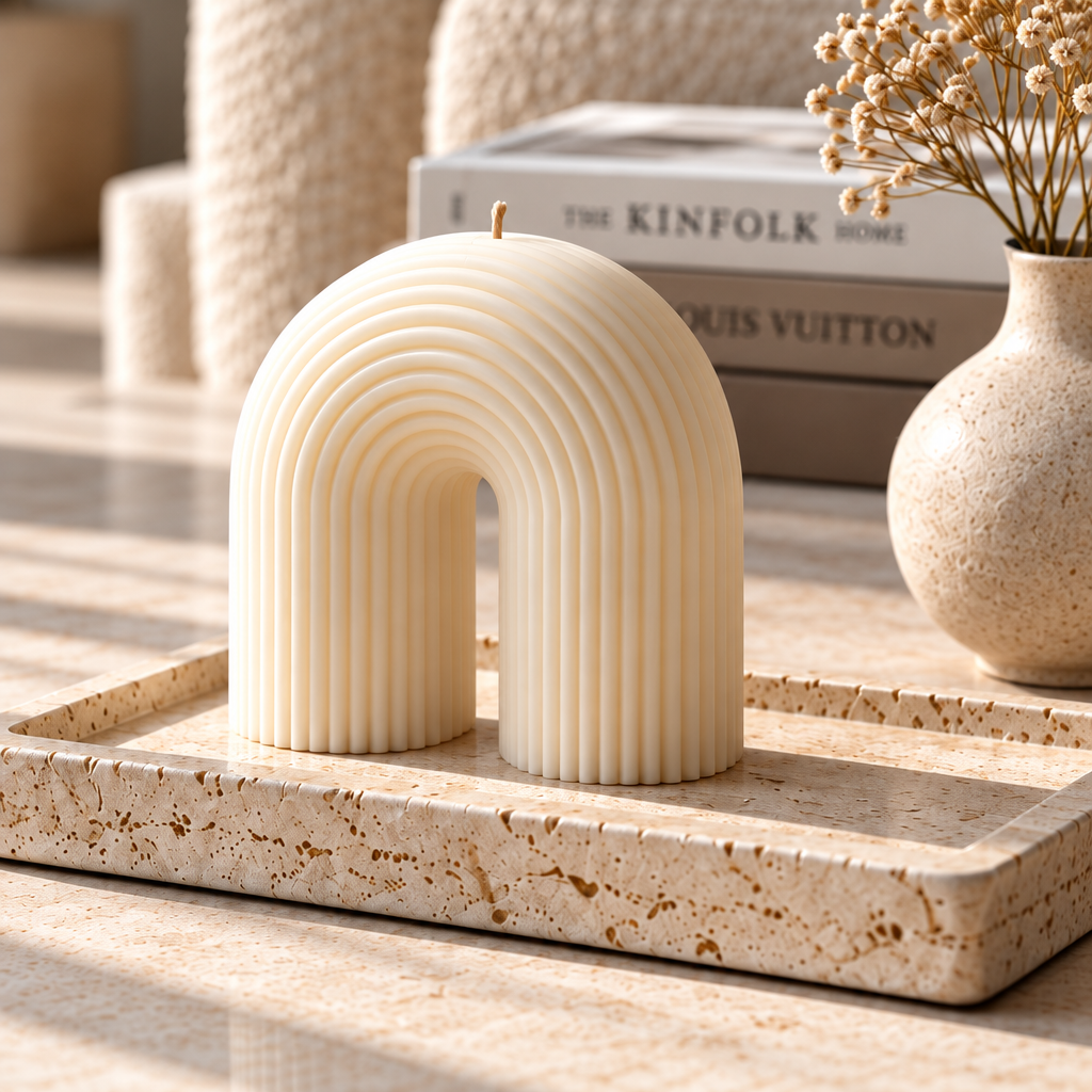 Sculptural Soy Wax Candle