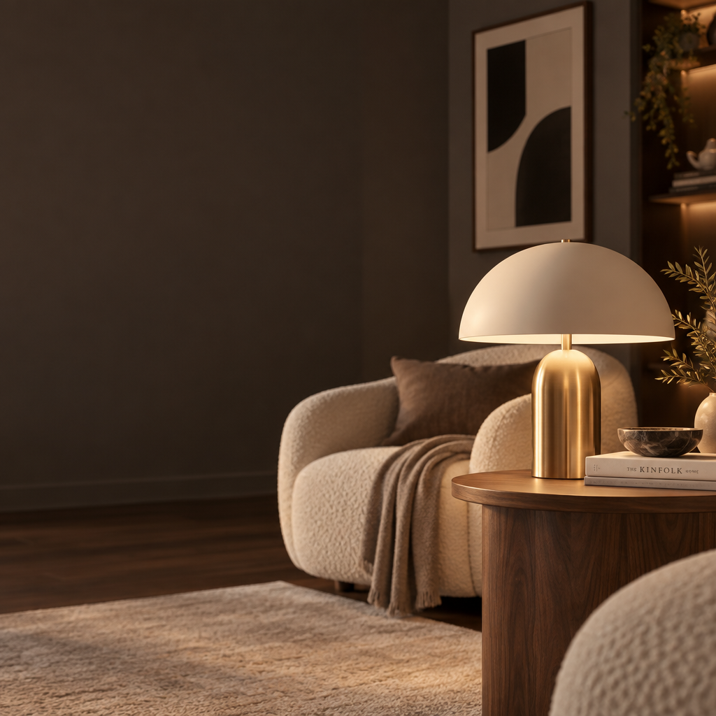 Mid-Century Mushroom Ambient Table Lamp