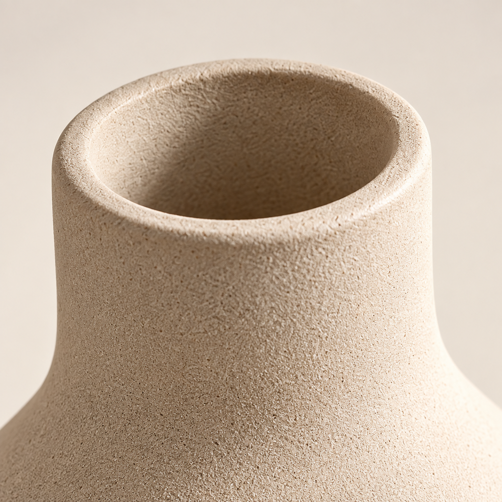 Abstract Geometric Ceramic Vase